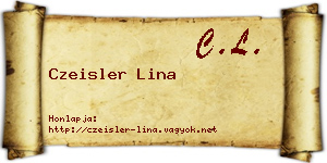 Czeisler Lina névjegykártya